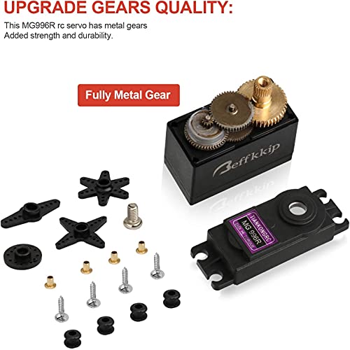 [2-Pack] Mg996R 55G Metal Gear Torque Digital Servo Motor For Futaba Jr Rc Helicopter Car Boat Robot #TOP1