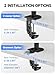 Suptek Dual Monitor Desk Mount, Adjustable Dual Monitor Arm for 2 Computer Screens up to 27 inch, Dual Gas Spring Monitor Arm, Holds up to 22 lbs Each, VESA 75x75/100x100 mm, Black (MD9442)