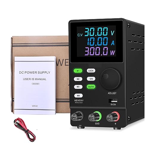 Fuente de alimentación CC digital LCD ajustable con interruptor regulador de voltaje 7