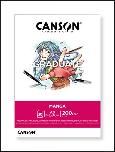 CANSON - GRADUATE - MANGA - Bloc 30 Feuilles - A3-200g/m²
