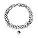 BodyJ4You 2PC Tattoo Choker Necklace - 90s Choker Necklace Women - 2000s Y2K Black Chokers - Yin Yang Silvertone Charm Pendant - Vintage Emo Stretchy Elastic Necklace
