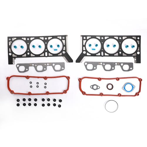 Image of KAX Engine Cylinder Head Gasket Set Compatible with Jeep Wrangler 2007-2011, Head Gasket Kit, OE# HS26326PT, HS54740, 021005601, RFPHS26326PT, 68003427AC, HS13578