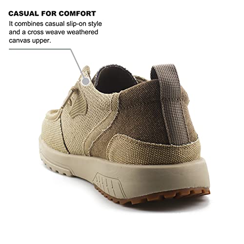 UPIShi Men's Slip On Arch Support Loafers Comfortable Light-Weight Orthopedic Casual Shoes for Plantar Fasciitis Walking Canvas Sneakers3