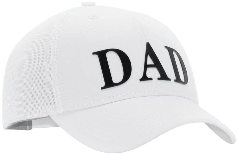 Image of Father's Day 3D DAD PVC Patch Hats, Dad Birthday or Festival Trucker Hat, Fits OSFM&XXL Head, Gifts for Husband Daddy Grandpa