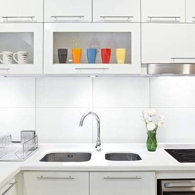 More Plain Glossy White Ceramic Wall Tile Sample