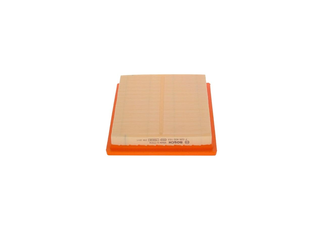 Bosch S0153 Car Air Filter - Separates Particles from the Air Intake - Moisture-resistant plus High Tensile Strength