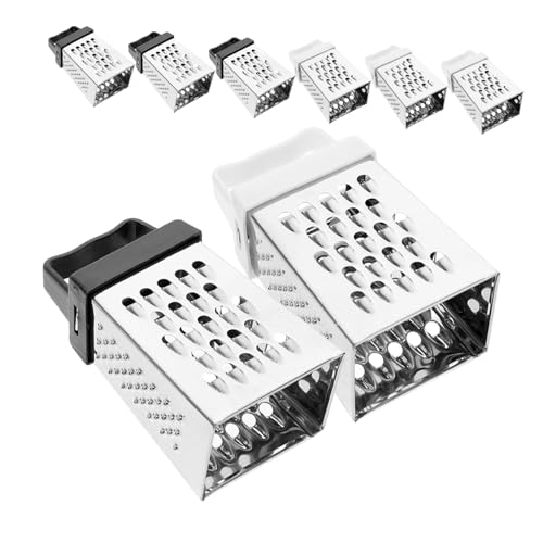 Mini rallador de queso de acero inoxidable 8 piezas miniatura 1