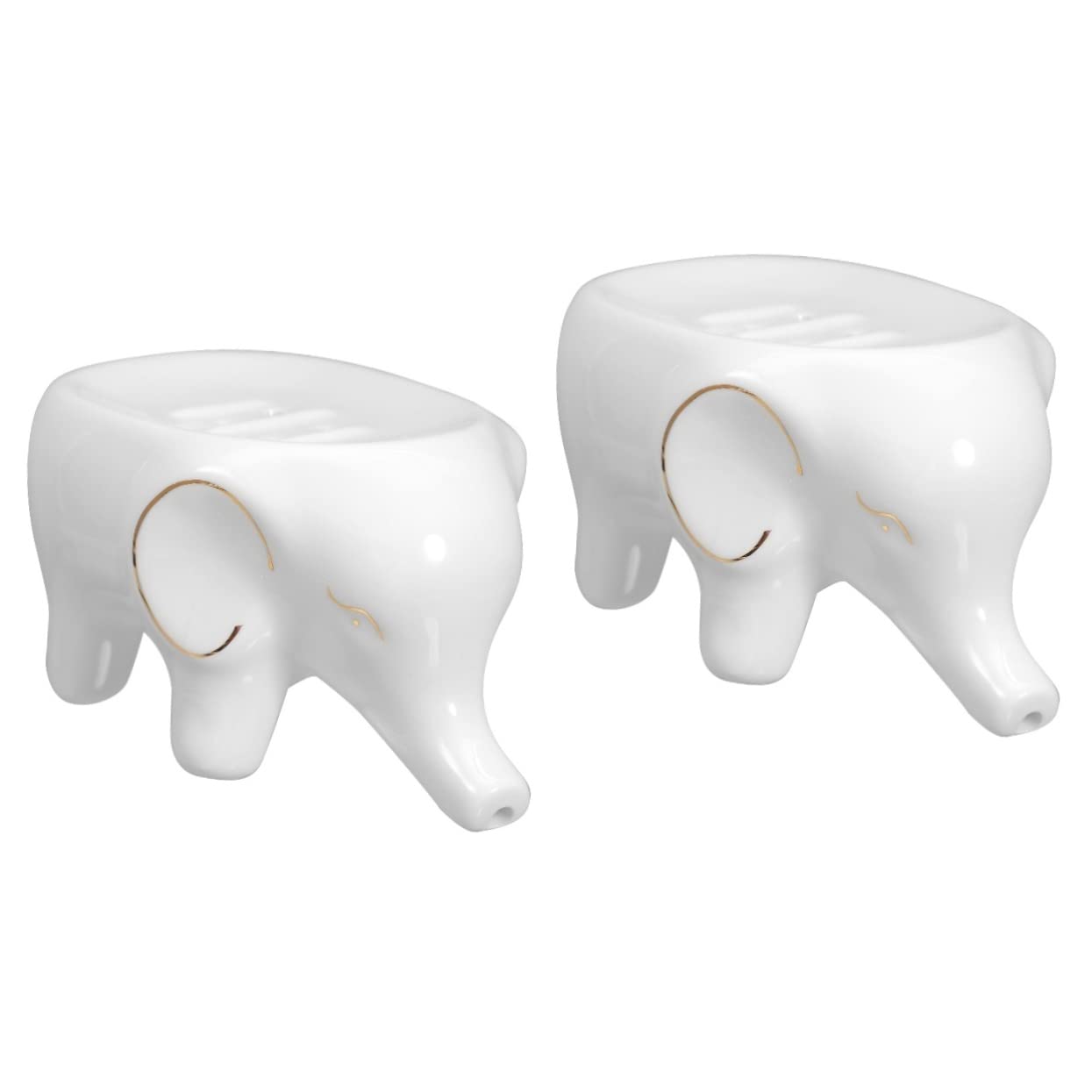2 jaboneras pequeñas con Forma de Elefante, jaboneras, jaboneras, jaboneras pequeñas, Bandeja de cerámica para Servir, jabonera de cerámica, jabonera de mármol, cerámica nórdica Blanca