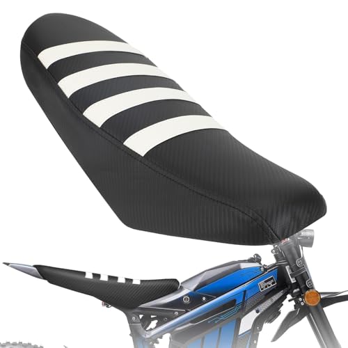 Funda asiento moto blanca antideslizante para Talaria Sting MX4 que evita deslizamientos