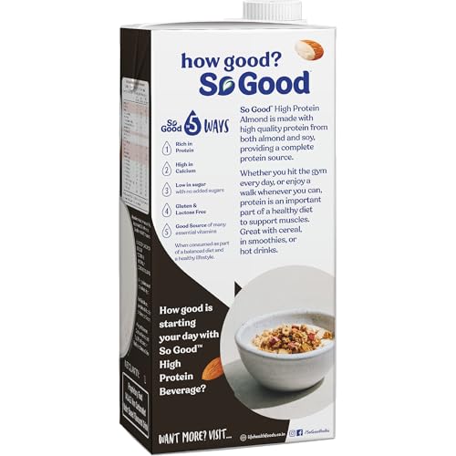Image of So Good High Protein Almond Plant based Beverage 1ltr