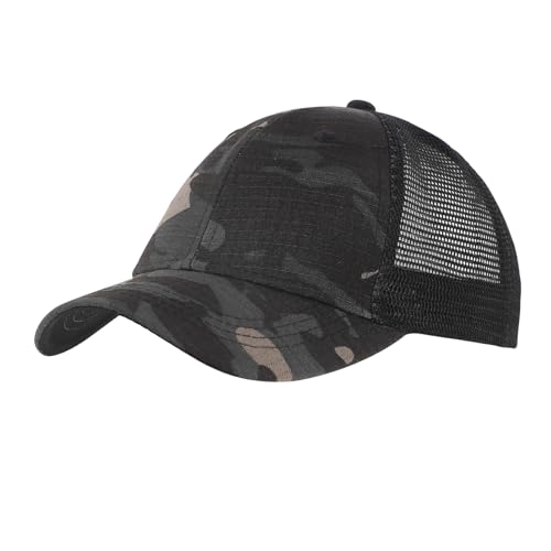 Kids Camouflage Baseball Hat UV Protection Baseball Sun Cap for Boys Girls Adjustable Trucker Hat Outdoor Sports