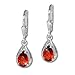Produktbild SilberDream Damen-Ohrhänger Träne rot 925 Sterling Silber SDO520R