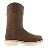 Frye Supply Mens Supply Steel Toe W/P 10 Wedge Wellington Work Boot Brown 10.5 M #5
