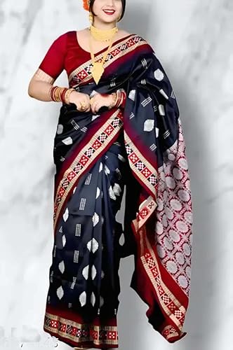 Generic black sambalpuri silk saree – image 3