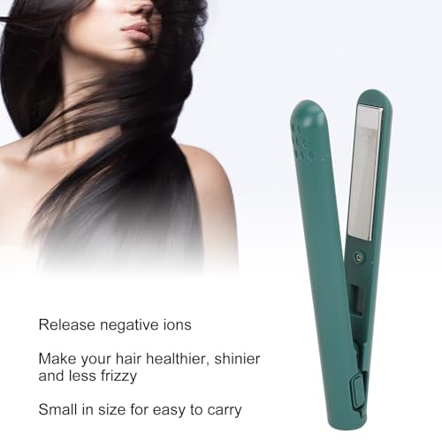 Plancha para cabello portátil color verde miniatura 2