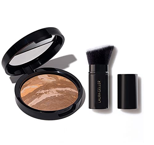 Baked Balance-n-Brighten Color Correcting Foundation with Kabuki Brush, Tan