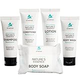 270 Piece Hotel Soap & Bulk Toiletries - Travel Essentials for BnB Hosts & Guests - Hotel Shampoo & Conditioner Supplies for Guests, Hotel Toiletries Bulk Set, Mini Bulk Travel Size Toiletries