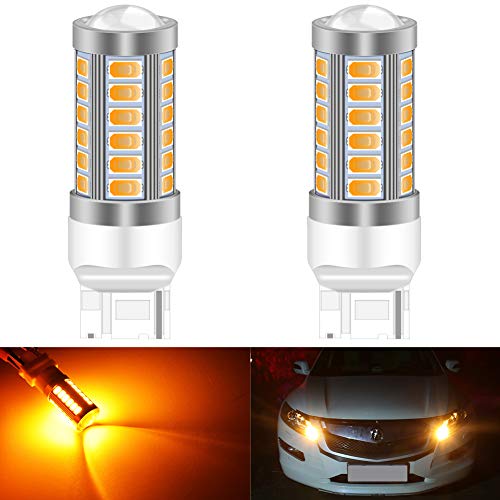 Katur 2Pcs 7440 7440Na 7441 992 5630 33-Smd Amber 900 Lumens Super Bright Led Turn Tail Brake Stop Signal Light Lamp Bulb 12V 3.6W #TOP6