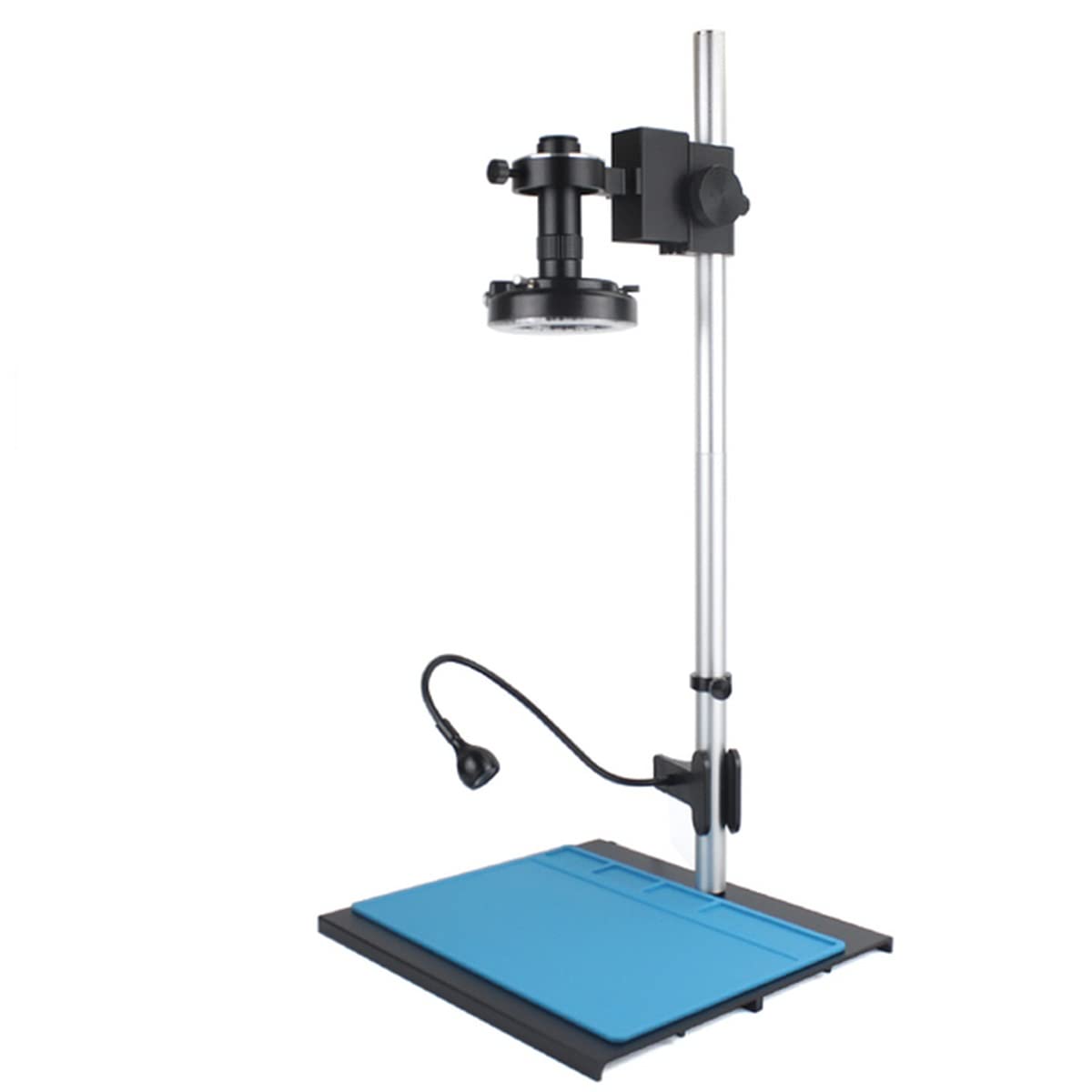 Beobachtung mit Mikroskop, 4 MP, 8 MP, 4K, 1080P, HDMI, USB, industrielle digitale Videomikroskopkamera, 10-130-facher Zoom, C-Objektiv, Montage (B ohne Kamera)