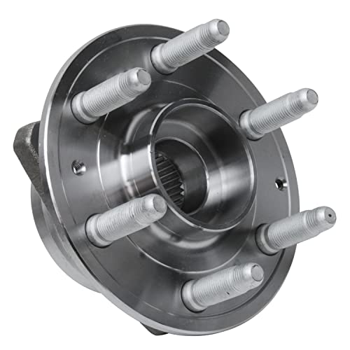 Image of Detroit Axle - 4WD Rear Wheel Bearing Hubs for GMC Acadia Chevy Traverse Enclave XT5 XT6 Wheel Bearing and Hubs Assembly 2018 2019 2020 2021 2022 Replacement Pair Hubs