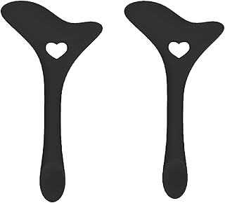 2Pcs Eyeliner Stencils Reusable Silicone Eyeliner Aid Mascara Shield Eyeliner Eyelash Eyeshadow Lipstick Applicator Guide Tool Multifunctional Eye Makeup Tool Easy to Use（Black）