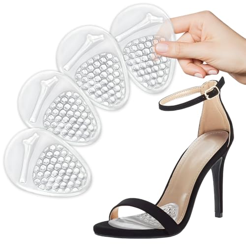 Image of Metatarsal Pads Women: Invisible Ball of Foot Cushions for Heels | Relieve foot pain & stop sliding! Our invisible, reusable heel cushions offer all-day comfort without adding bulk(2 Pairs)