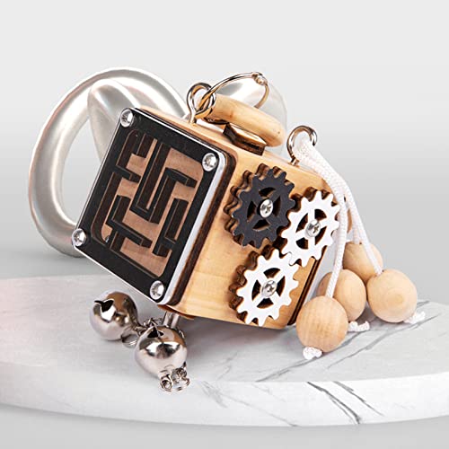 Cubo Ocupado, Brinquedos sensoriais ocupados da atividade do cubo, Aprenda a amarrar sapatos de made