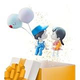 Fomentar las relaciones: el adorno interior del coche de figura de pareja se puede utilizar para expresar tu amor y cuidado a tu marido, esposa y amante. Bonitas figuras de dibujos animados para parejas que te ayudan a promover tu relación.