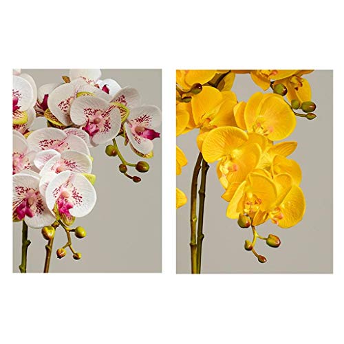 Fleurs artificielles avec pot pour décoration sans entretien