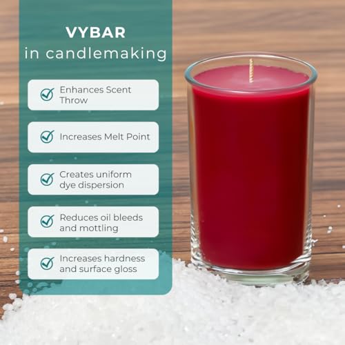 Aditivo de cera Vybar 260 para fabricação de velas | Modificador de cera de vela de 1,3 kg para vela