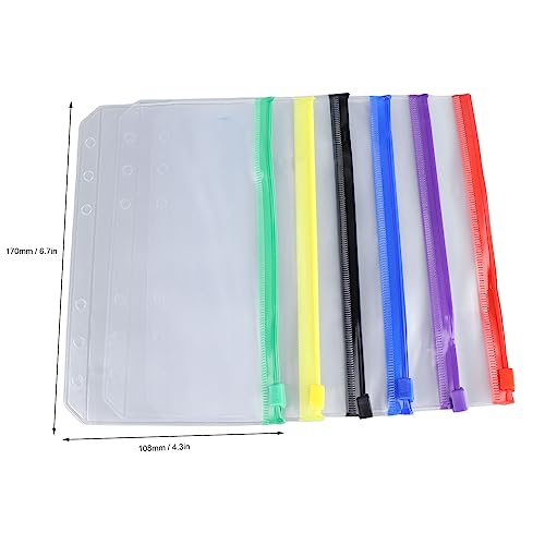 31Pcs Document Folder Bag Zip Wallets A6 Size Multicolor Zip Plastic Envelopes for School Office Travel Receipts Storage - Image 2