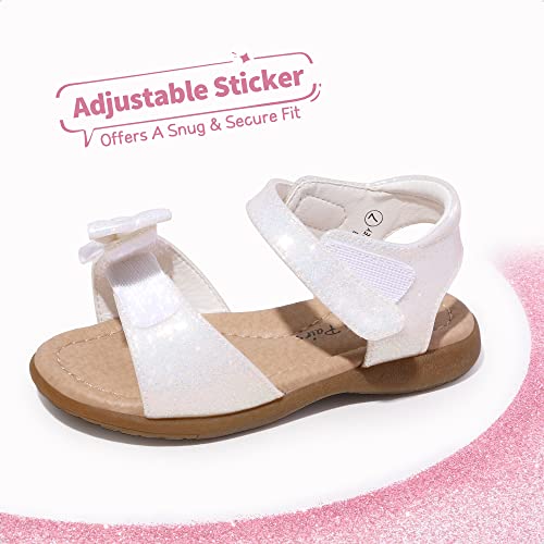 Image of DREAM PAIRS Girls Sandals Fashion Bow Summer Shoes for Toddler /Little Kid