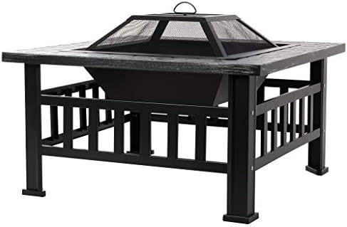 Amazon Basics 32" Stone Square Fire Pit