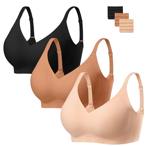 Image of habibee Jelly Bra for Women No Underwire Comfort Seamless Bras Push Up Wireless Bras Full Coverage Bralettes
