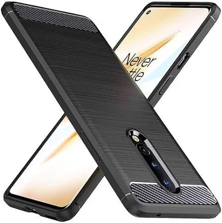 Image of Hybrid Carbon Fiber Back Case for OnePlus 8 (Black)