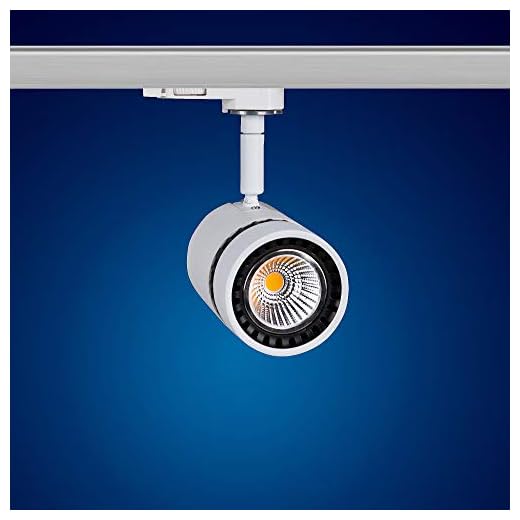 Mextronic 8 W dagsljus vit LED 3-fas strålkastare för järnvägssystem skenor spotlight ljus