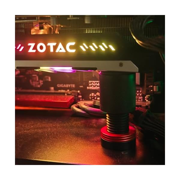 CINNANI Grafikkarten Halter für 50-80MM - GPU Stütze, Grafikkarten Halterung, GPU Halterung, Grafikkarten Stütze, GPU Support Bracket,Magnesium-Aluminium-Legierung mit dickerem Design – Bild 8