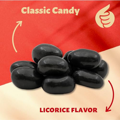 Black Licorice Jelly Beans | 2-Pound Pack | Easter Candy | Black Jelly Beans for Holiday Buffets, Gifting, and Dessert Decorating | Old Fashioned Chewy Candy - Thumbnail 6