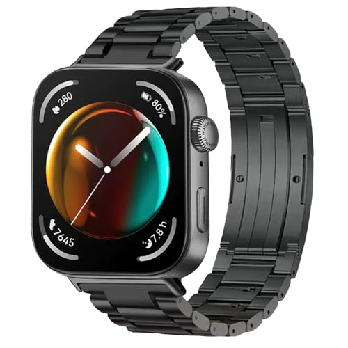 synsing Correa de titanio sin herramientas Compatible con Huawei Fit 4 Pro, pulsera de metal con Huawei Fit 4 3 Correa de reloj para hombre y mujer, ligera, duradera, respetuosa con la piel, 22mm