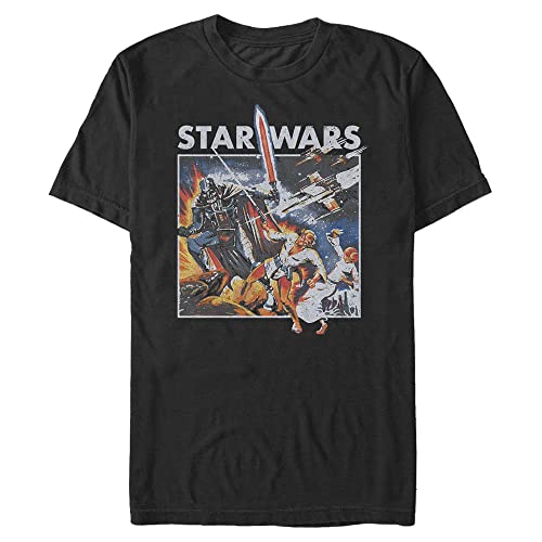 T-shirt Star Wars Baguettes homme coton anti-déformation motif durable
