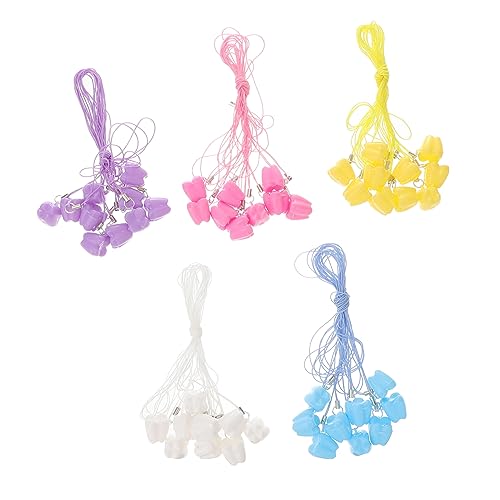 BRIGHTFUFU 50pcs Tooth Container Durable Keepsake Box for First Lost Teeth Colors Chic Design for Boys and Color