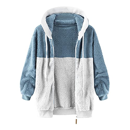 Sweat à capuche hiver femme chaud veste décontractée zippée grande taille