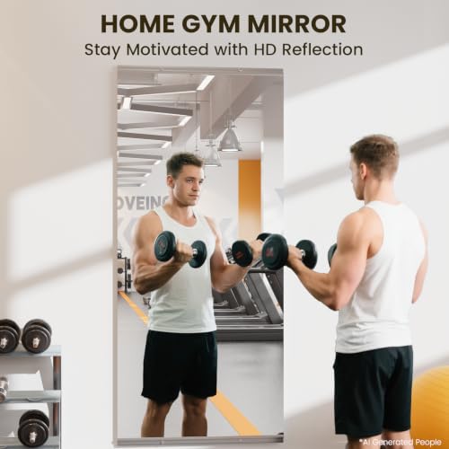 Image of LOAAO Gym Mirror, 83 inchx39 inch, 1 PCS
