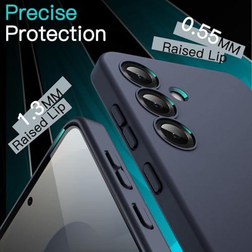 Image of JETech Slim Fit Cover TPU Case for Samsung Galaxy S25 Plus 5G, Camera Lens Full Protection, Soft TPU Thin Protective Phone Cover with Matte Finish, Shockproof (Dark Blue)