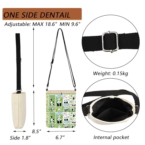 MBMSO Panda Crossbody Bag - Sling Purse for Women & Men - Travel Cross Body Purse - Panda Lovers Gift2
