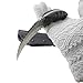 MASALONG Outdoor Survival claw Tactical teeth Knife Double edged sharp Fixed Blade Knife With Sheath (Damascus full tang)