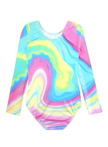 HOZIY Gymnastics Leotards for Girls Unicorn Pink Purple Sparkly Dancewear Activewear Quick Dry