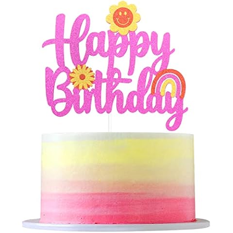 Groovy Happy Birthday Cake Topper for Boys Cover