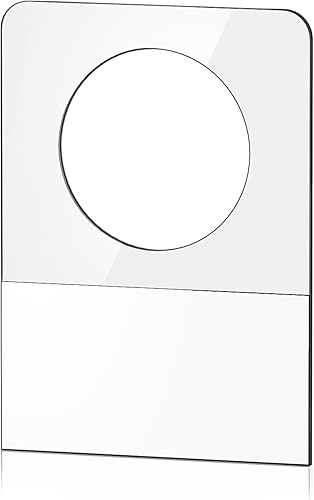 Miniatura 8 de Pestañas para colgar, 200 unidades de pestañas transparentes adhesivas para colgar, agujero de ranura, etiquetas colgantes de plástico autoadhesivas