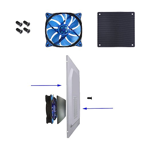 Nincha 120 Mm Pc Fan Grills Dust-Proof Computer Mesh Pack Of 5, With 5 Pci Slot Covers For Pc Case, Necessary Screws Included #TOP3